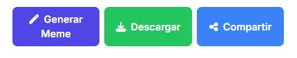 Clic en generar meme